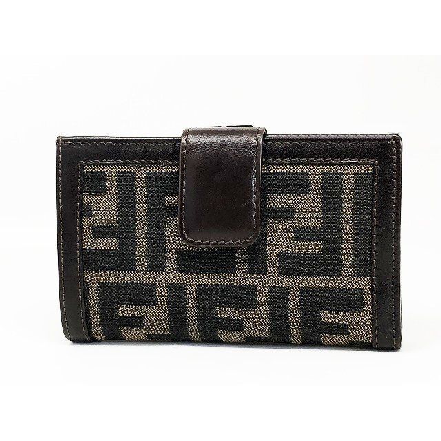 FENDI - 未使用品 フェンディ ズッカ柄 二つ折り財布 ガマ口財布 コンパクトウォレットの通販 by TD TRADE's shop