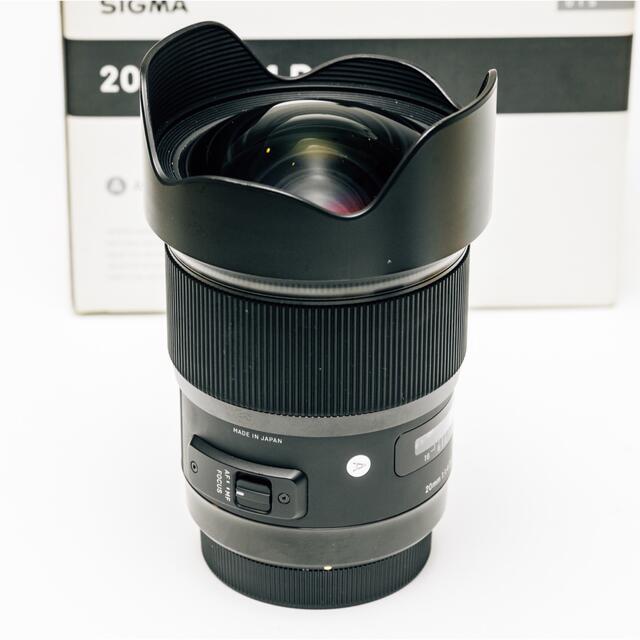 SIGMA(シグマ)のSIGMA 20mm F1.4 DG HSM Canon EFマウント スマホ/家電/カメラのカメラ(レンズ(単焦点))の商品写真
