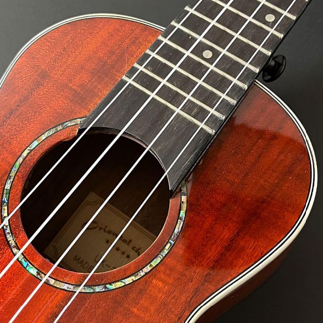 高品質のアカシア材単板!艶あり塗装のコンサートウクレレ【工房調整】 高品質のアカシア材単板!艶あり塗装のコンサートウクレレ【工房調整】