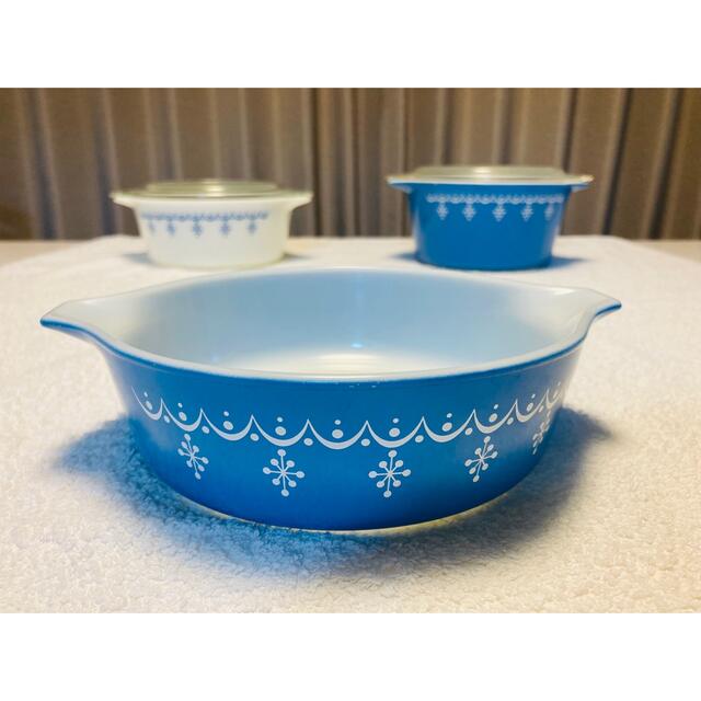 Pyrex - オールドパイレックス スノーフレーク キャセロール 蓋 Pyrex - オールドパイレックス スノーフレーク キャセロール 蓋