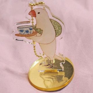 ふろしき文鳥 アクリルキーホルダー(キーホルダー)