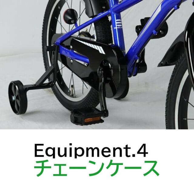 新品 子ども キッズジュニア自転車ブルー18インチ-