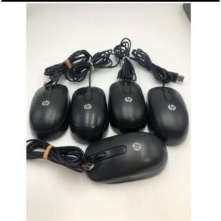ヒューレットパッカード(hp)のHP 光学式　有線マウス 有線　合計5個セット 動作確認(PC周辺機器)