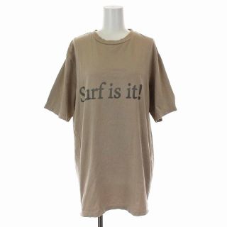 ドゥーズィエムクラス(DEUXIEME CLASSE)のドゥーズィエムクラス Surf is it Tシャツ カットソー 半袖 ベージュ(Tシャツ(半袖/袖なし))