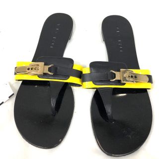 VICINI STRAP SANDAL ブラック　37レディース