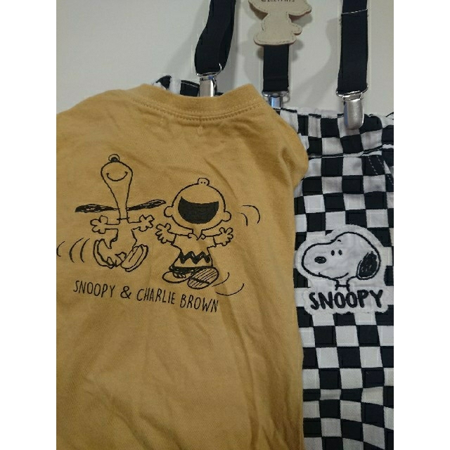 PEANUTS(ピーナッツ)の【Used】スヌーピー SNOOPY 子供服 petit main べべ キッズ/ベビー/マタニティのベビー服(~85cm)(パンツ)の商品写真