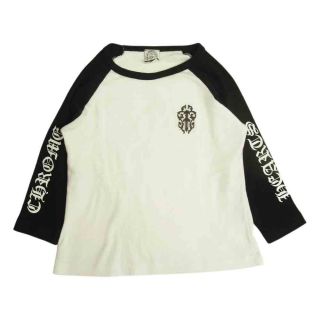 クロムハーツ(Chrome Hearts)のCHROME HEARTS クロムハーツ（原本無） ダガープリント ラグラン キッズ Tシャツ ブラック系 ホワイト系 4【中古】(シャツ/ブラウス(半袖/袖なし))