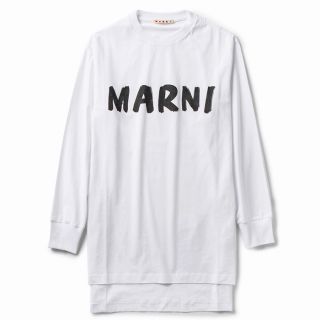 マルニ(Marni)のMARNI ロゴ ロングTシャツ(カットソー(半袖/袖なし))