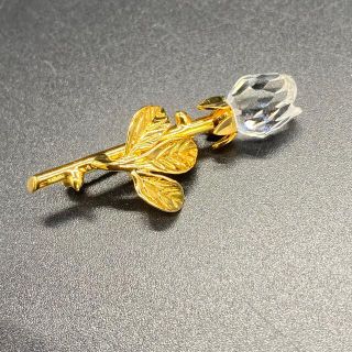 アンティー 中古美品 スワロフスキー 華やかなブローチ JEWELS OF