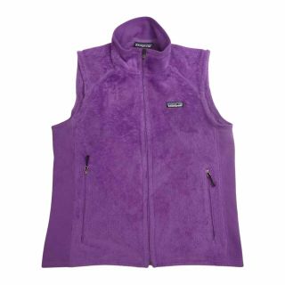 パタゴニア(patagonia)のpatagonia パタゴニア 25129F0 R2 フリース ベスト パープル系 M【中古】(ベスト)