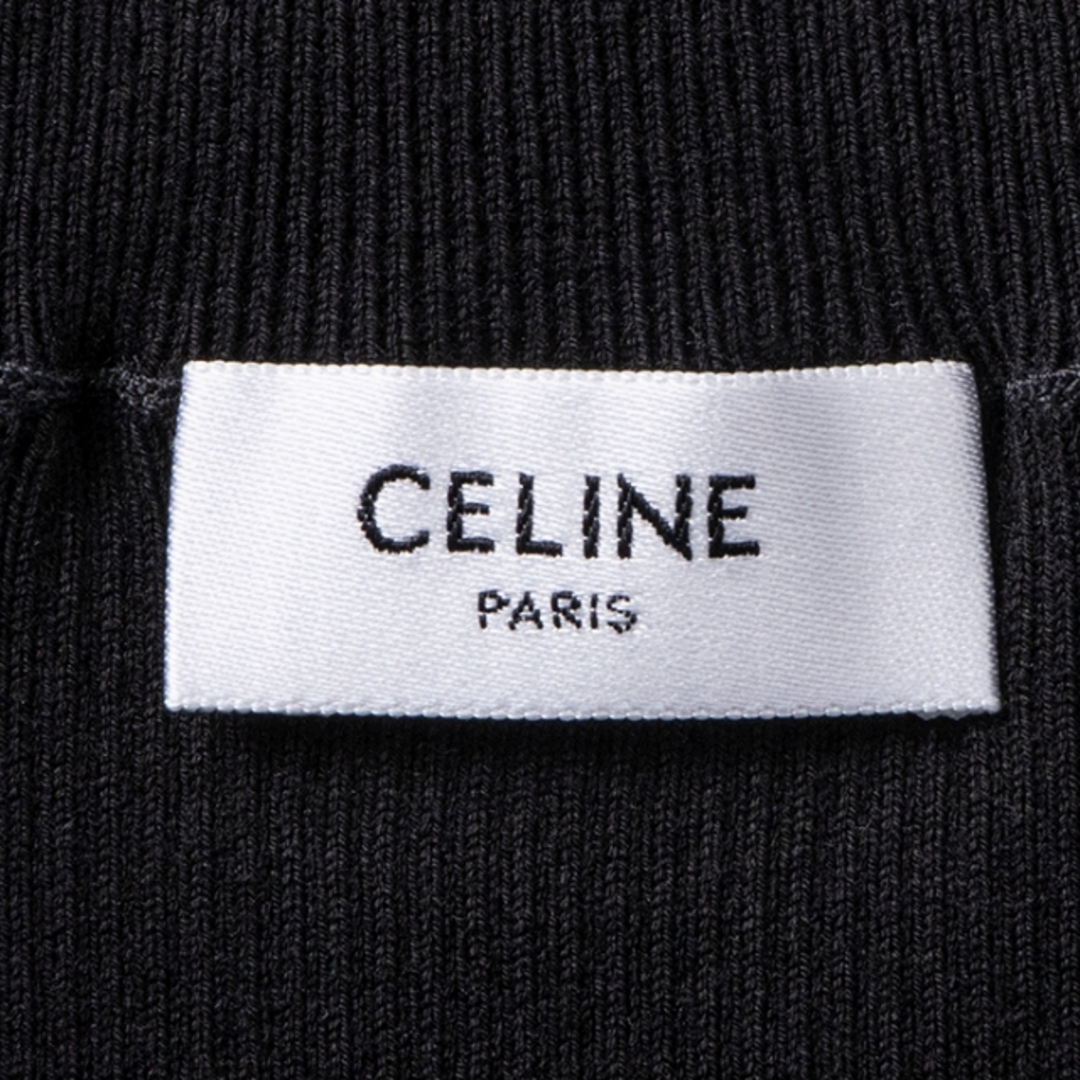celine(セリーヌ)のCELINE ロゴ クロップ トップ アスレチックニット レディースのトップス(トレーナー/スウェット)の商品写真