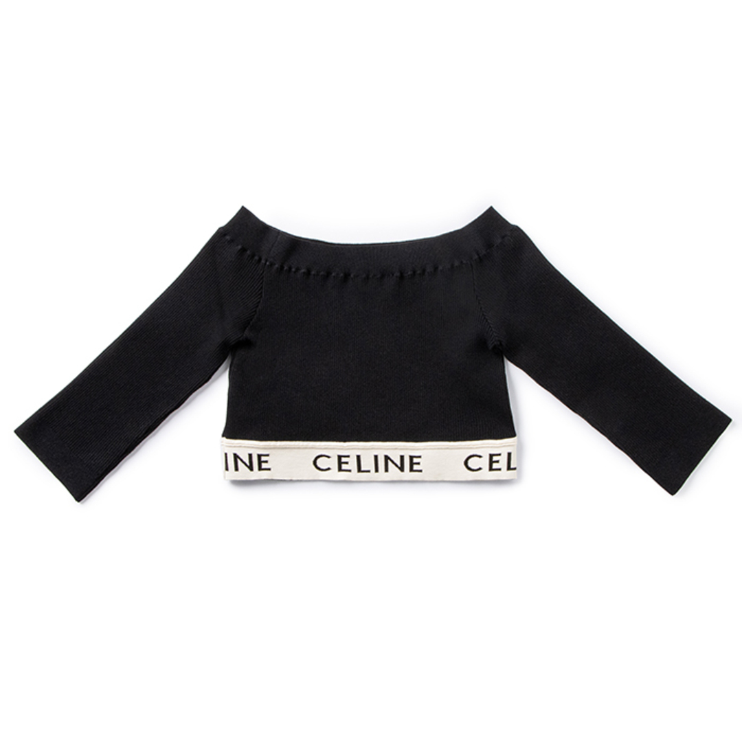 CELINE ロゴ クロップ トップ アスレチックニット CELINE ロゴ クロップ トップ アスレチックニット