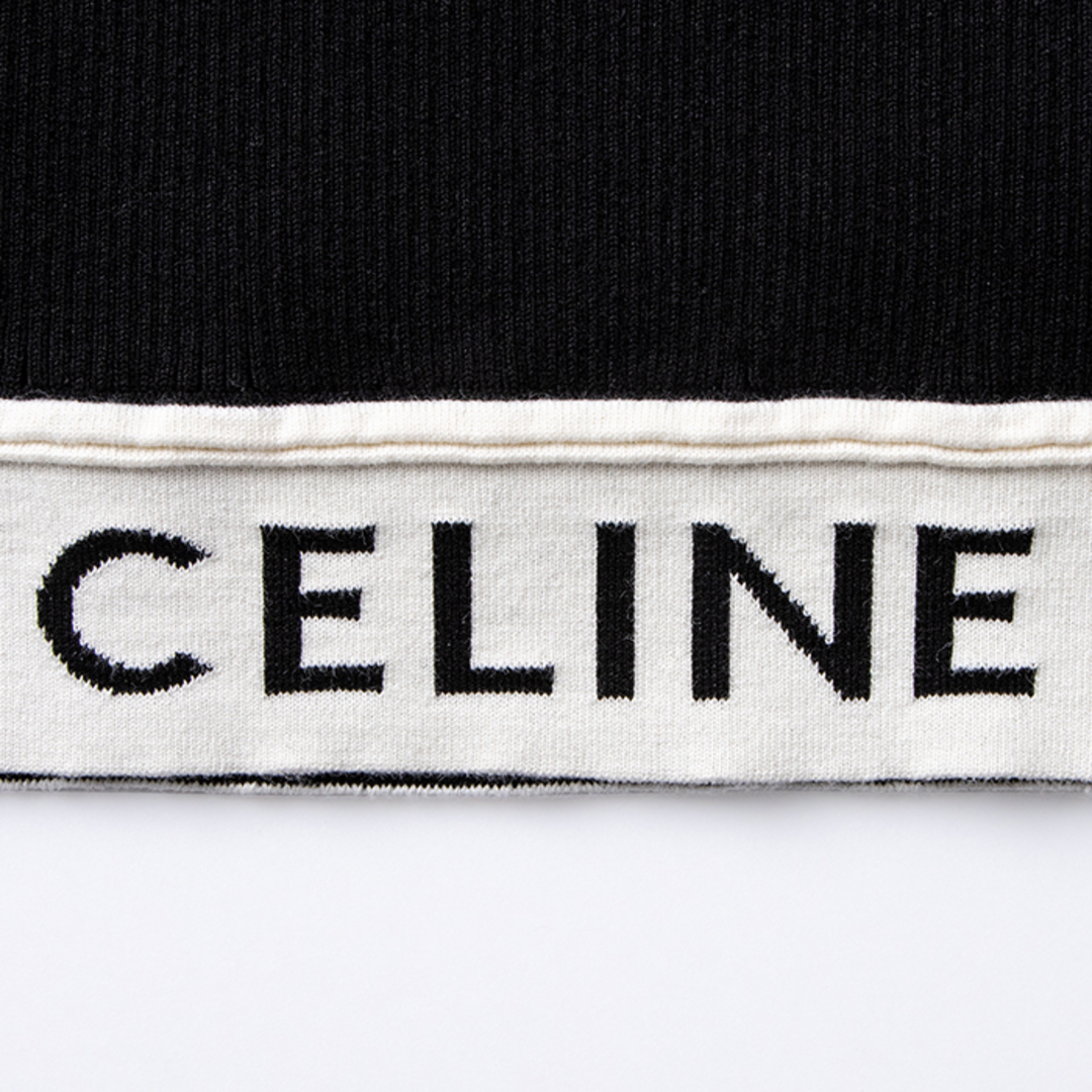 CELINE ロゴ クロップ トップ アスレチックニット CELINE ロゴ クロップ トップ アスレチックニット