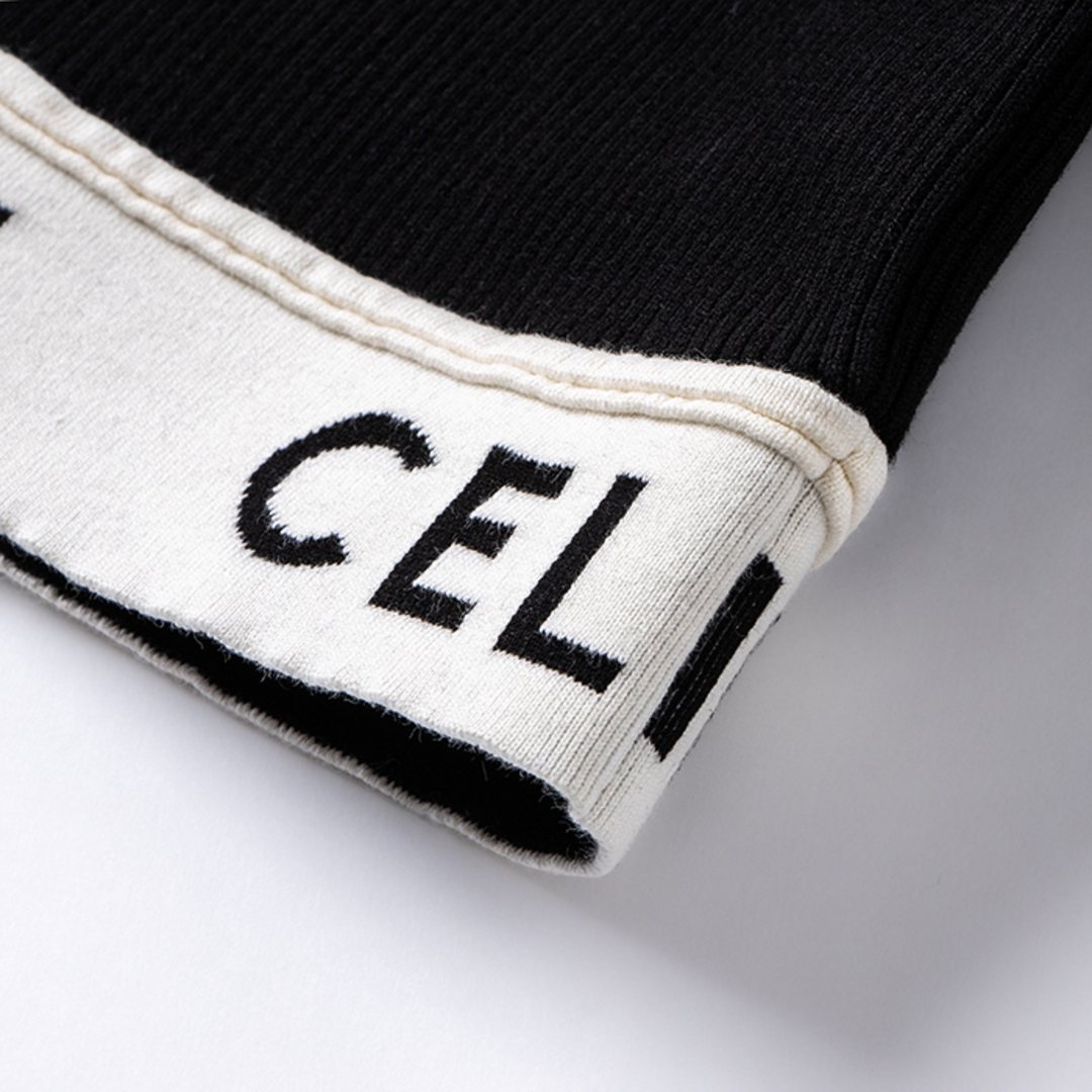CELINE ロゴ クロップ トップ アスレチックニット CELINE ロゴ クロップ トップ アスレチックニット