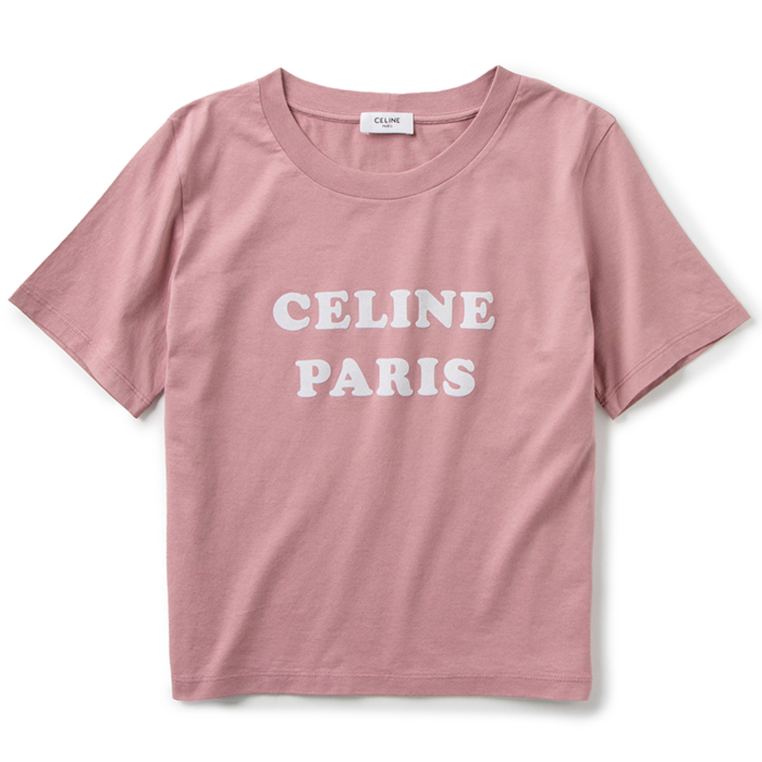 即完売 CELINE セリーヌ ビック刺繍 フロック ロゴ入り tシャツ