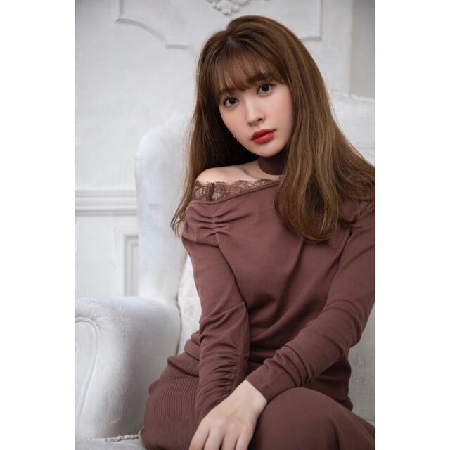 Her lip to(ハーリップトゥ)のherlipto Openshoulder Turtleneck KnitSet レディースのレディース その他(セット/コーデ)の商品写真