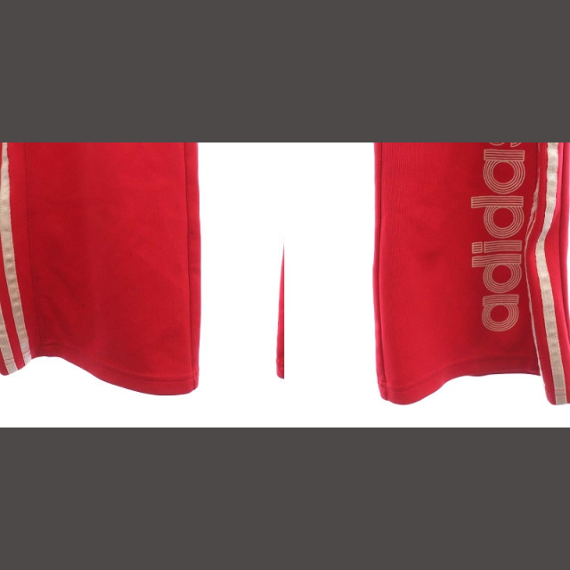 adidas(アディダス)のアディダス フレアパンツ サイドライン イージー ロゴ M 赤 レッド レディースのパンツ(その他)の商品写真
