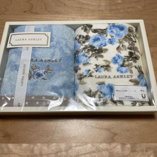 ローラアシュレイ(LAURA ASHLEY)のローラアシュレイタオルハンカチ　二枚セット(タオル/バス用品)