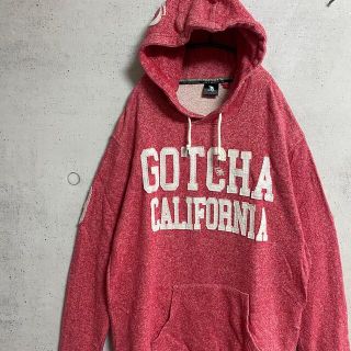 ガッチャ(GOTCHA)のGOTCHA/ガッチャ　デカロゴ　プルオーバーパーカー　サーフィン　古着　XL(パーカー)