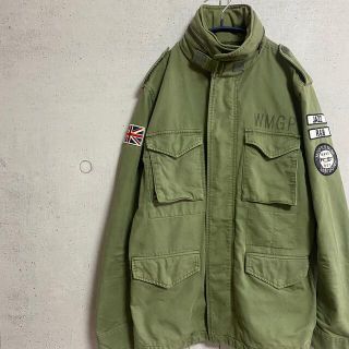 【美品】woodry ミリタリージャケット ワッペン レディース カーキ M