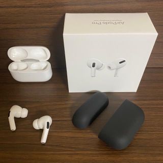 アップル(Apple)のApple AirPods Pro MLWK3JA 【シリコンケース付】(ヘッドフォン/イヤフォン)