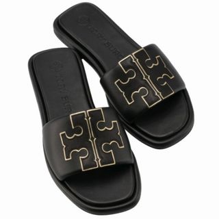 トリーバーチ(Tory Burch)のTORY BURCH スライドサンダル DOUBLE T シューズ 靴(サンダル)