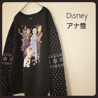 ディズニー(Disney)の【Disney】輸入古着アナ雪2  スウェット　トレーナー 130 LED(Tシャツ/カットソー)