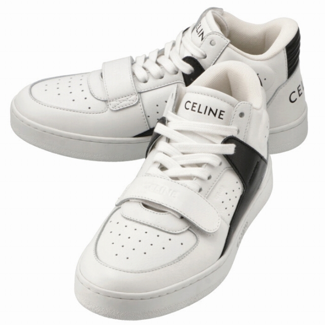CELINE CT-02 ベルクロストラップ ミドルスニーカー シューズ 靴