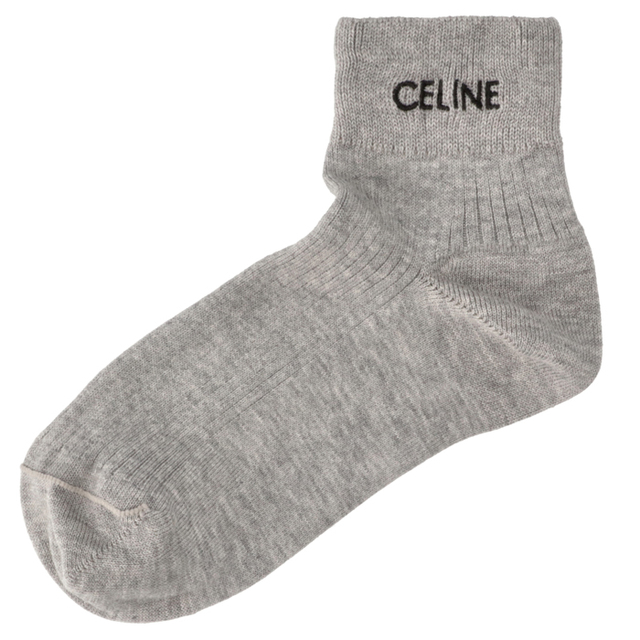 MEDIUMGREY色系統CELINE ロゴ ソックス コットン 靴下