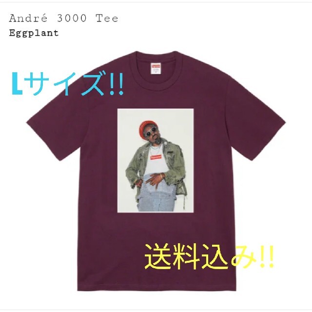 Supreme Andre 3000 Tee Eggplant Lサイズトップス