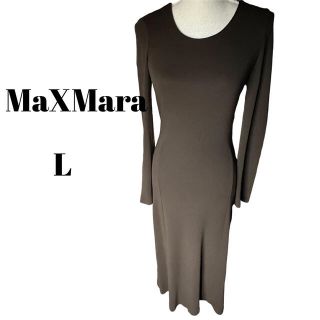 Max Mara - 極美品♡マックスマーラ 白タグ 最高級 ロングワンピース ウール レーヨン 40の通販｜ラクマ