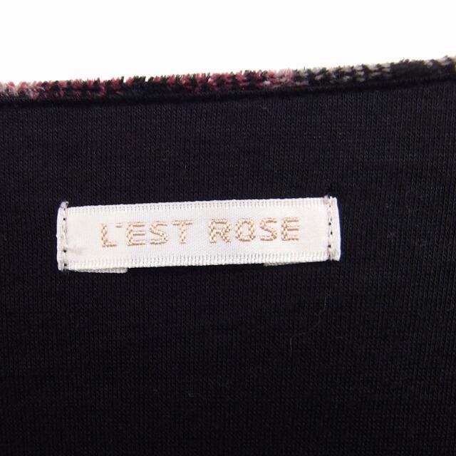L'EST ROSE(レストローズ)のレストローズ L'EST ROSE チェック フレア ワンピース ひざ丈 レディースのワンピース(ひざ丈ワンピース)の商品写真