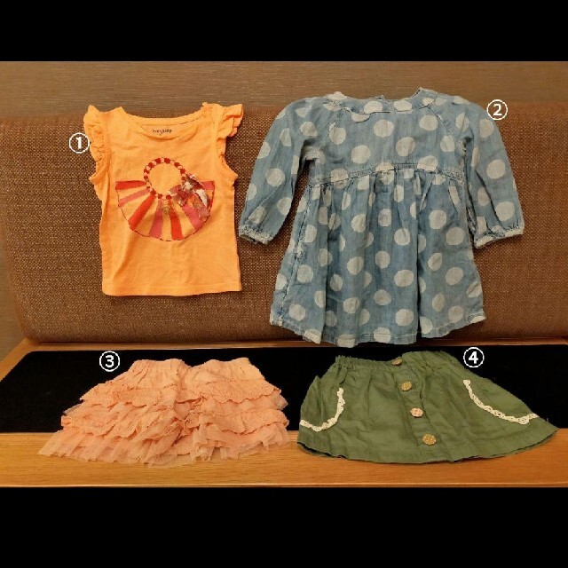 babyGAP(ベビーギャップ)のベビー90　スカート　ワンピース　　キュロット　ノースリーブ　　babygap キッズ/ベビー/マタニティのキッズ服女の子用(90cm~)(ワンピース)の商品写真