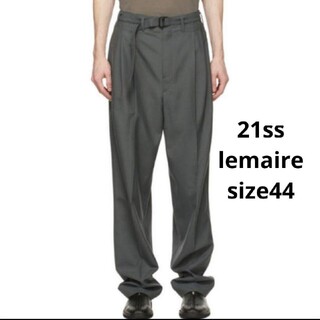 ルメール(LEMAIRE)のLEMAIRE 21ss BELTED PLEAT PANTS size 44(スラックス)