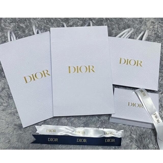 クリスチャンディオール(Christian Dior)のDior ショップ袋 セット リボン付き(ショップ袋)