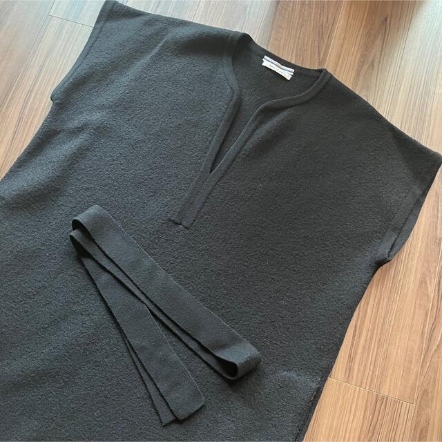 Cristaseya／FELTED WOOL CAFTAN DRESS ブラックの通販 by FRED's shop