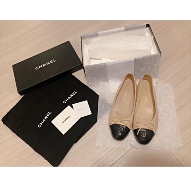 CHANEL バレエシューズ 37.5 (24cm) 正規品 | フリマアプリ ラクマ