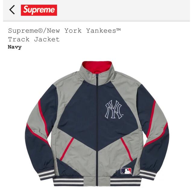 supreme × New York Yankees track jacketナイロンジャケット