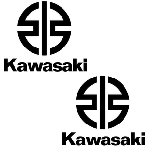 ＜01＞ カッティングシート　KAWASAKI　カワサキ　マーク　２枚セット(その他)