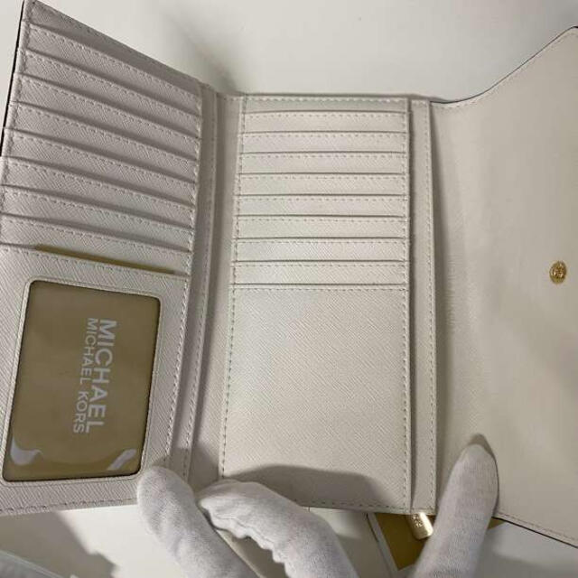 MICHAEL KORS マイケルコース 長財布 三つ折り財布 ホワイト 白