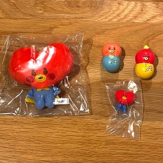 ビーティーイシビル(BT21)のBT21 ふわふわマスコット　4点セットTATA 新品　即日発送　bts(アイドルグッズ)