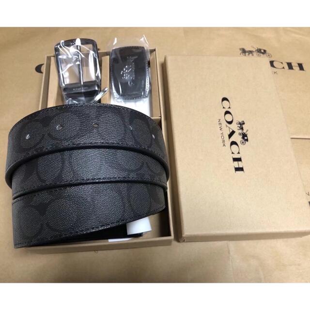 COACH - COACH正規品 回転バックル リバーシブルレザーベルトの通販 by