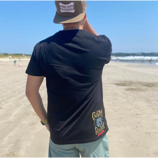 Deus ex Machina(デウスエクスマキナ)の西海岸系☆LUSSO SURF ロングビーチTシャツ　Lサイズ☆RVCA メンズのトップス(Tシャツ/カットソー(半袖/袖なし))の商品写真