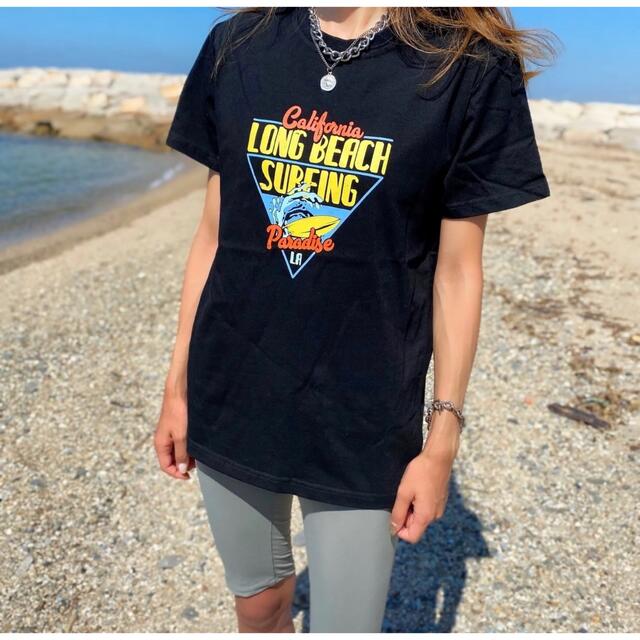 Deus ex Machina(デウスエクスマキナ)の西海岸系☆LUSSO SURF ロングビーチTシャツ　Lサイズ☆RVCA メンズのトップス(Tシャツ/カットソー(半袖/袖なし))の商品写真