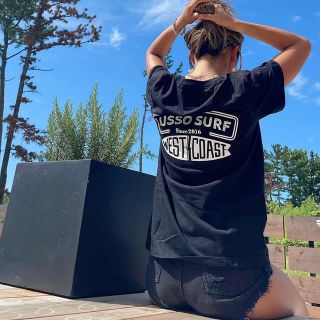 スタンダードカリフォルニア(STANDARD CALIFORNIA)のInstagramで人気☆LUSSO SURF ウェストコーストTシャツ　黒S(Tシャツ/カットソー(半袖/袖なし))