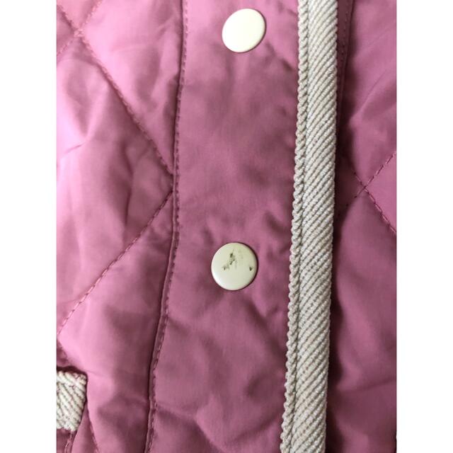 キムラタン(キムラタン)のアウター キルティングジャンパー ピンク 80サイズ キッズ/ベビー/マタニティのベビー服(~85cm)(ジャケット/コート)の商品写真