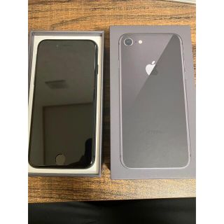 アイフォーン(iPhone)のApple iPhone8 64GB SIMフリー スペースグレイ(スマートフォン本体)