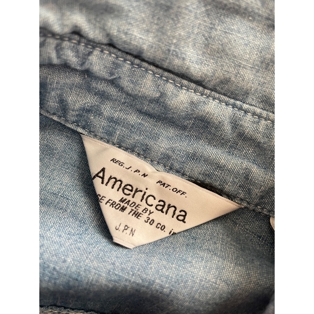 DEUXIEME CLASSE(ドゥーズィエムクラス)の【Americana】LightBlue indigo シャツワンピース  レディースのワンピース(ひざ丈ワンピース)の商品写真