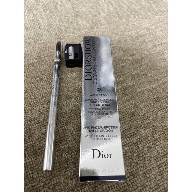 Dior(ディオール)のディオールショウスルシィルプードルウォータープルーフ03番 コスメ/美容のベースメイク/化粧品(アイブロウペンシル)の商品写真