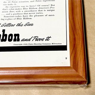 希少品! Pabst Blue Ribbon パブストブルーリボン ポスター広告の通販